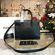 YSL Sac-De-Jour Nano Crocodile Embossed Shiny 4922 22cm  - 4