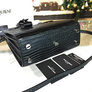 YSL Sac-De-Jour Nano Crocodile Embossed Shiny 4922 22cm  - 3