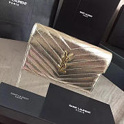 YSL Monogram Chain Wallet WOC Gold Metallic 19cm  - 1
