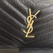 YSL Monogram Chain Wallet WOC Black 4944 22cm  - 2