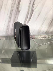 YSL MONOGRAM KATE GRAIN DE POUDRE EMBOSSED Black 4994 24cm  - 3