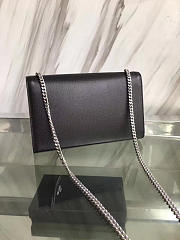 YSL MONOGRAM KATE GRAIN DE POUDRE EMBOSSED Black 4994 24cm  - 2