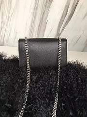YSL MONOGRAM KATE Tassel Smooth Leather Black 5004 17cm  - 3