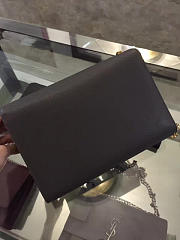YSL MONOGRAM KATE GRAIN DE POUDRE EMBOSSED LEATHER Black 5027 24cm - 4
