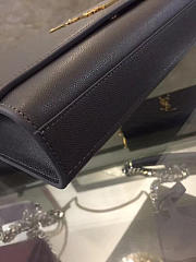 YSL MONOGRAM KATE GRAIN DE POUDRE EMBOSSED LEATHER Black 5027 24cm - 6