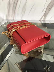 YSL Medium KATE Gold Tassel in Orange Leather 5045 24cm - 2