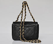 CHANEL Caviar Leather Flap Bag With Gold Hardware Black 17.5cm - 5