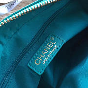 Chanel Bowling Bag Jersey & Gold-Tone Metal Green A69924 24cm  - 5