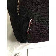 Chanel Crochet Braid Cayo Coco Backpack Black A93681 30cm - 4