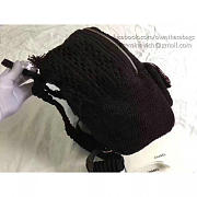Chanel Crochet Braid Cayo Coco Backpack Black A93681 30cm - 3