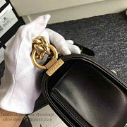 Chanel Lambskin Medium Boy Bag Black A67086 25cm  - 4