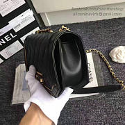 Chanel Lambskin and Calfskin Flap Bag Black A91836 21cm - 4