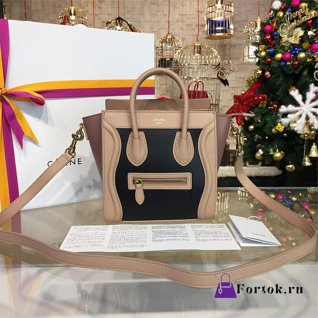 Celine Leather Nano Luggage Z972 20cm  - 1