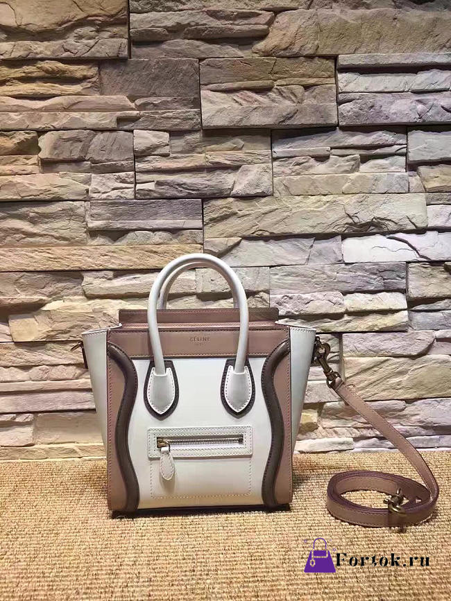 Celine Nano Luggage  Leather Shoulder Bag Z1003 20cm - 1