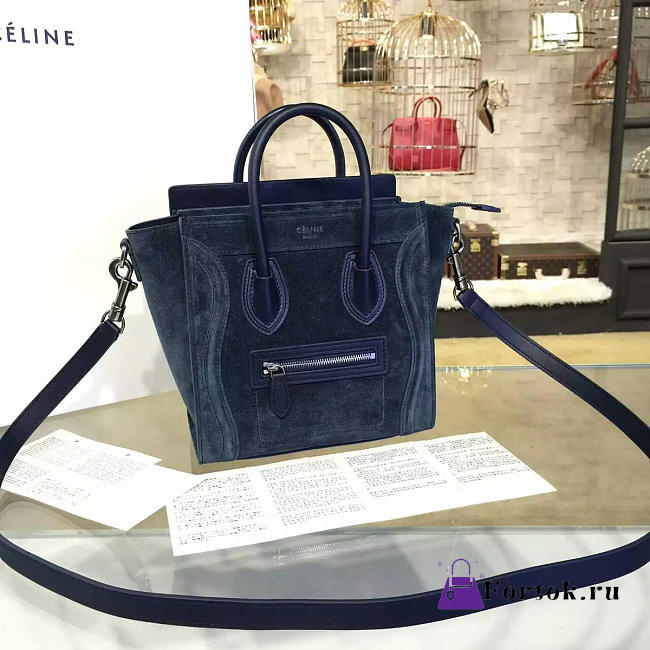 Celine Nano Luggage  Leather Shoulder Bag Z1009 20cm  - 1