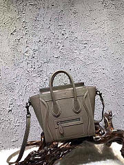 Celine Nano Luggage  Leather Shoulder Bag Z1010 20cm  - 1