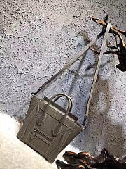 Celine Nano Luggage  Leather Shoulder Bag Z1010 20cm  - 2