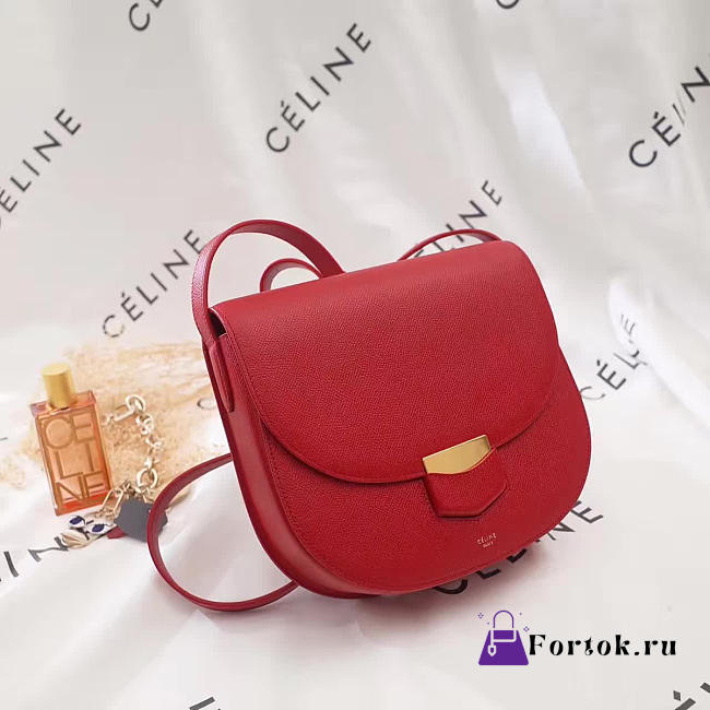 Celine Leather Compact Trotteur Z1121 19cm  - 1