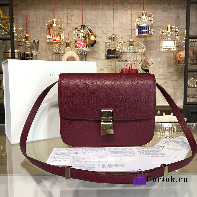 Celine Leather Classis Box Z1143 23.5cm - 1