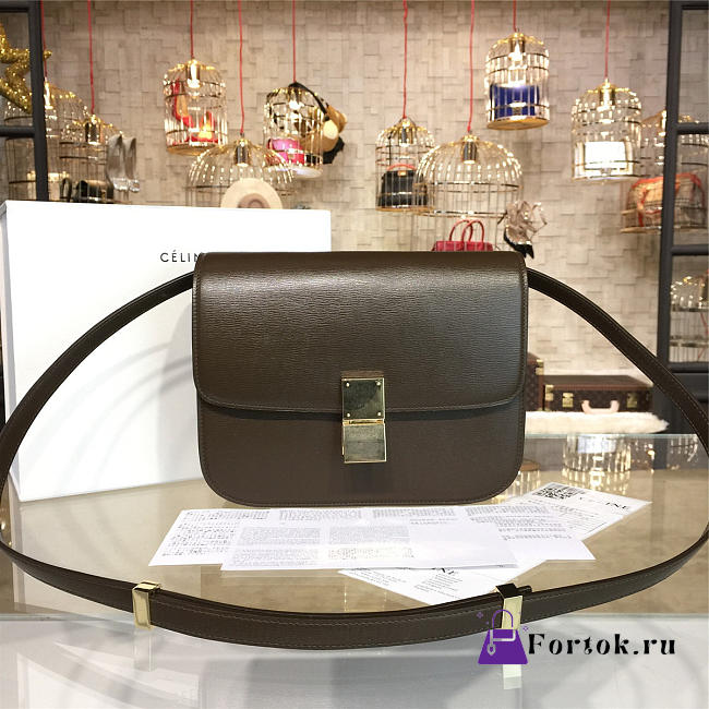 Celine Leather Classis Box Z1149 23.5cm  - 1