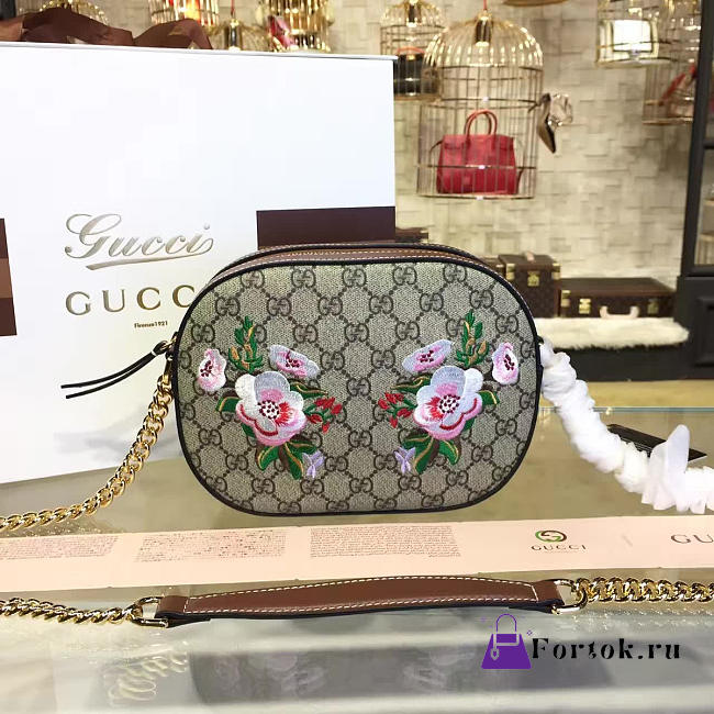 Gucci GG Supreme mini chain bag 2222 - 1