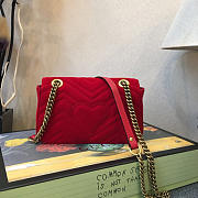 Gucci GG Velvet Leather Marmont 2257 22cm - 5
