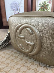 Gucci Soho Disco Leather Bag Golden Z2361 21cm - 4