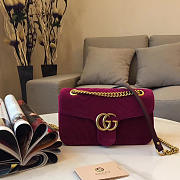 Gucci GG Marmont Velvet Mini Bag 2424 26cm - 1