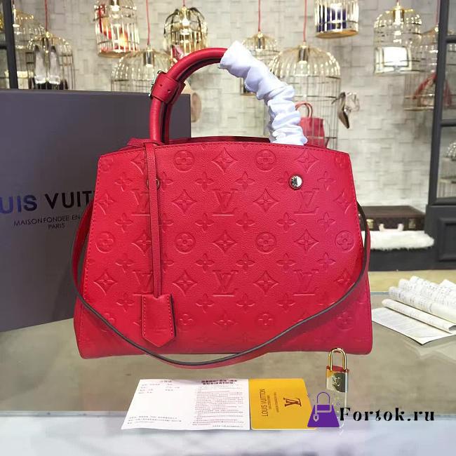 Louis Vuitton MONTAIGNE MM CHERRY 3576 33cm - 1