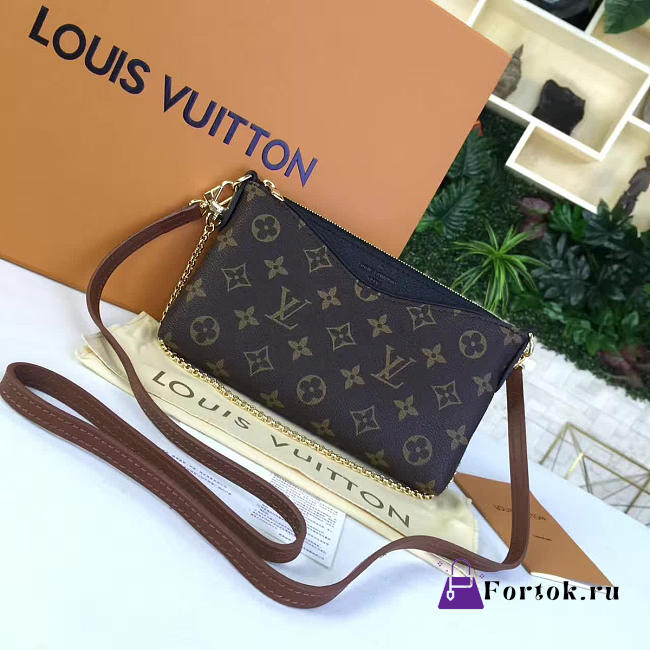 Louis Vuitton PALLAS Noir Gold Chain 23cm - 1