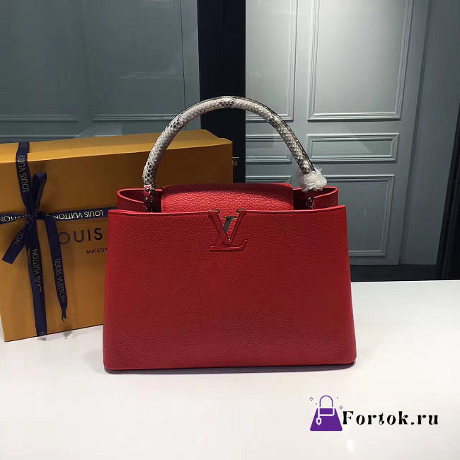 LOUIS VUITTON CAPUCINES MM Rubis 3680 - 1