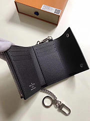 Louis Vuitton Supreme Key wallet noir 3800 12m - 3