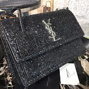 YSL Shoulder Bag Black 4728 22cm - 3