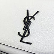 YSL MONOGRAM KATE GRAIN DE POUDRE EMBOSSED White 4767 24cm  - 3