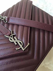 YSL MONOGRAM COLLEGE Red Wine 4798 32cm  - 4