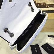 YSL ENVELOPE SATCHEL White 4806 24cm  - 6