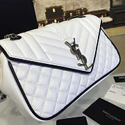 YSL ENVELOPE SATCHEL White 4806 24cm  - 4