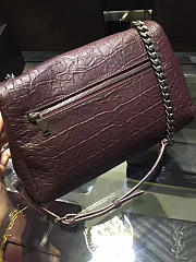 YSL Medium WEST HOLLYWOOD Red Wine 28cm  - 3