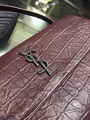 YSL Medium WEST HOLLYWOOD Red Wine 28cm  - 4