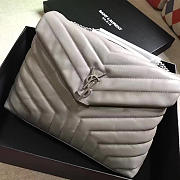 YSL Medium LOULOU Bag Gray 30cm  - 1