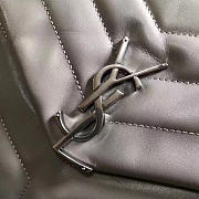 YSL Medium LOULOU Bag Gray 30cm  - 5
