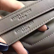 YSL Medium LOULOU Bag Gray 30cm  - 3