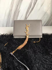 YSL MONOGRAM KATE BAG WITH LEATHER TASSEL 4995 19cm - 6