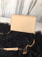 YSL MONOGRAM KATE Tassel Smooth Leather Apricot 5000 19cm  - 4