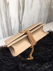 YSL MONOGRAM KATE Tassel Smooth Leather Apricot 5000 19cm  - 3