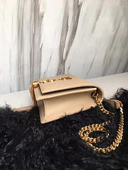 YSL MONOGRAM KATE Tassel Smooth Leather Apricot 5000 19cm  - 2