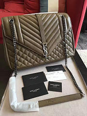 YSL ENVELOP Satchel Large Brown 5125 31cm - 1