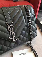 YSL ENVELOP Satchel Large Green 5126 24cm - 3