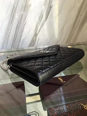 YSL ENVELOPE Satchel Black 5130 22cm - 4