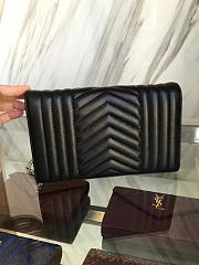YSL ENVELOPE Satchel Black 5130 22cm - 5